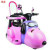 Backkom Tricycle Baby Riding Toy Children Battery Car with Push Handle Children's Electric Car