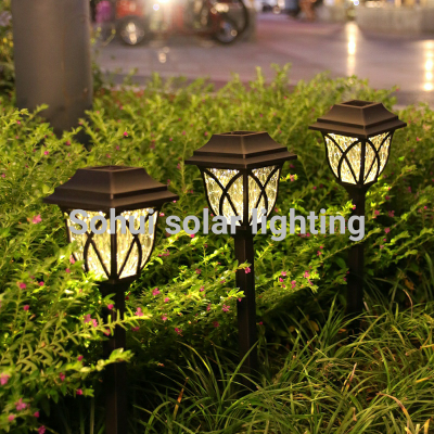 Solar Ground Lamp Led Lawn Lamp Garden Lamp Waterproof Outdoor Decoration Yard Garden Grass Ground Plugged Light