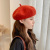 Wool Beret Solid Color Hat Women's Autumn and Winter Warm Face Little Korean Style Trendy Girls Spring Students Painter Cap