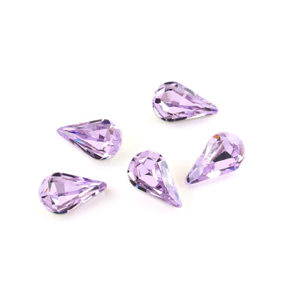Dongzhou Crystal 13 * 8mm Small Water Drop Crystal Glass Drill Jewelry Shoes and Bags Accessories
