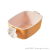 X22-6616 Double-Layer Drain Basket Kitchen Fruit and Vegetable Storage Basket Creative Flower Handle Draining Basin