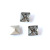 Dongzhou Crystal 12mmStraight Silver Plated Sharp-Bottomed Crystal Glass Diamond Jewelry Accessories Clothes Accessories