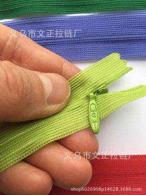 No. 3 Invisible Zipper Lettering Mgmi/O.K/Kt/Ka Oval Large Pull Head Pull Tab Yiwu Factory