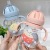 Children Harness Handle No-Spill Cup Infant Cup with Straw V-Shaped Straw Inverted Non-Leaking Coppertone Training Cup