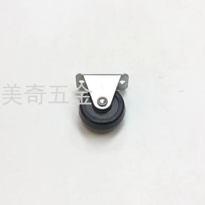 Black Plastic Directional Wheel Small Furniture Casters Flatbed Trolley Casters Furniture Directional Wheel Scaffolding Directional Wheel