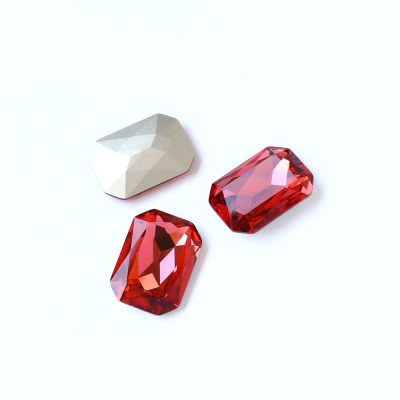Dongzhou Crystal DIY Ornament Accessories Diamond Rectangular Octagonal Glass Drill