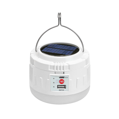 Solar Lamp White New Solar Night Market Lamp Hanging USB Charging