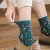 Retro Ethnic Style Patterned Stockings Women's Mid-Calf Peacock Feathers Autumn and Winter Korean Style Artistic High-Top Japanese Style Loose Socks Mori Style