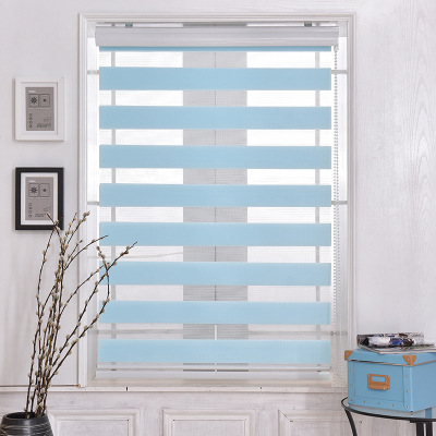 Factory Direct Sales Soft Gauze Curtain Shading Curtain Punch-Free Finished Blinds Office Lifting Shutter Curtain