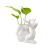 Foreign Trade European Creative Cartoon Hydroponic Flowerpot Ceramic Personality Animal White Porcelain Flower Pot Green Plant Succulents