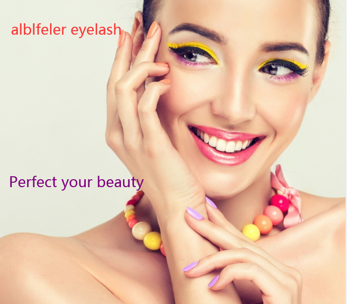 3D立体纯手高档水貂毛 凌乱逼真浓密交叉棉线梗眼睫毛 M020