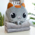 Cartoon Cushion Quilt Dual-Use Multi-Purpose Car Supplies Sofa Cushion Air Conditioning Blanket Three-in-One Custom Logo