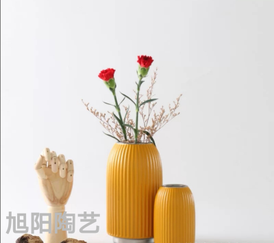 Nordic Creative Ceramic Vase Decoration Home Living Room Soft Decorations Dried Flower Arrangement Vase Hydroponic Container
