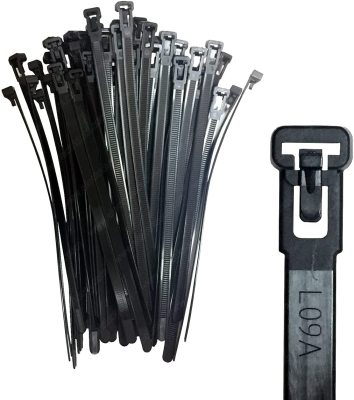 6 Inches about cm Nylon Reusable Releasable Cable Ties 50 Pounds about kg