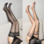 2021 New Women's Summer Sexy Ultra-Thin Peacock Lace Silicone Non-Slip Stockings