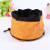 Oxford Cloth Waterproof with Zipper Foldable Dog Bowl Pet Travel out Portable Dog Bowl Drinking Cloth Bowl Wholesale