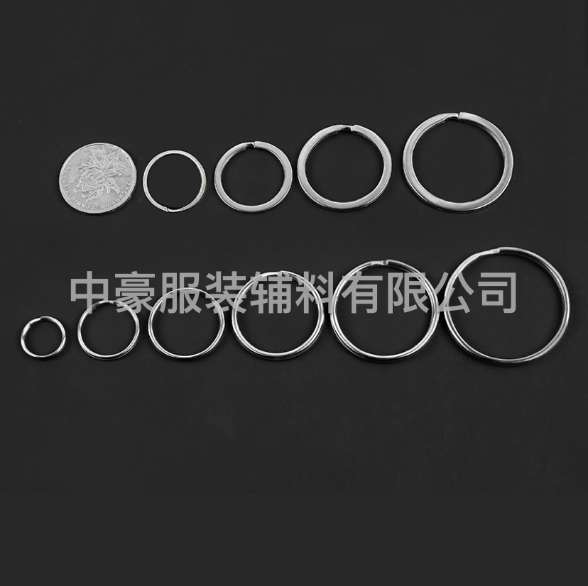 钥匙环钥匙圈金属钥匙圆扣直径15-20-25-30-35-40mm光圈扁平圈
