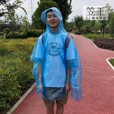 Qiwang Factory Creative Small Ball Portable Plastic Raincoat Ball Disposable Raincoat Adult and Children Travel Raincoat