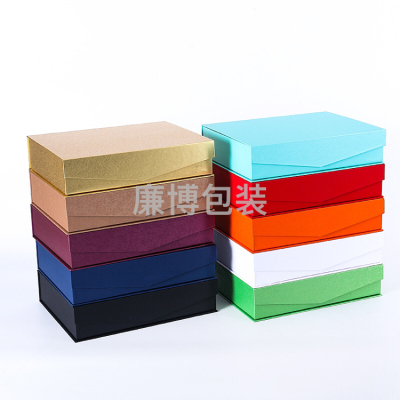 Factory Customized Gift Box Rectangular Gift Box Customized Flip Box Cosmetics Packing Box for Health-Care Products Customized