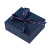 Exquisite Belt Lipstick Perfume Cosmetics Packing Box Blue Double Open Gift Box Wedding Towel Gift Box