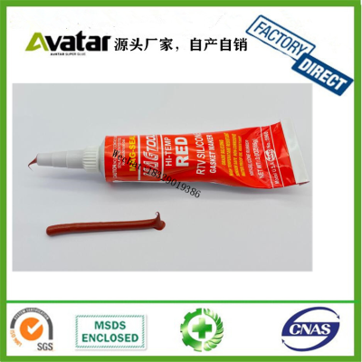 MAGXOSIL HI-TEMP RED Black red grey gasket maker Wholesale X-DELIGHT RTV automotive Silicone gasket-free flange sealant 