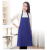 New Factory Direct Supply Solid Color Household Apron Customizable Logo Waterproof And Antifouling Household Apron