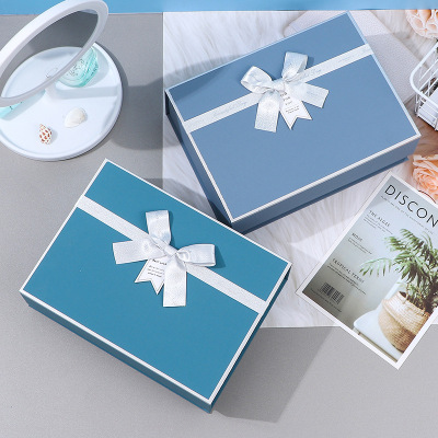 Colorful Touch Art Paper Exquisite Gift Box Three-Piece Flip Magnetic Gift Box Large Gift Set