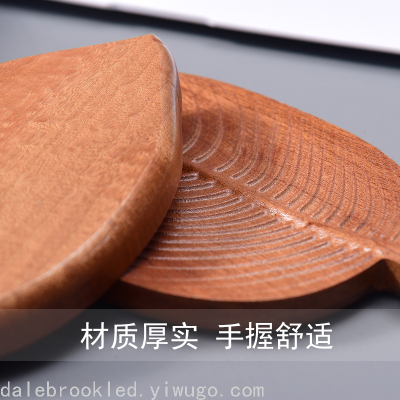 Sapele Wood Dish Log Handmade Leaf Tray Household Snack Dish Fruit Plate Creative Wooden Tea Tray