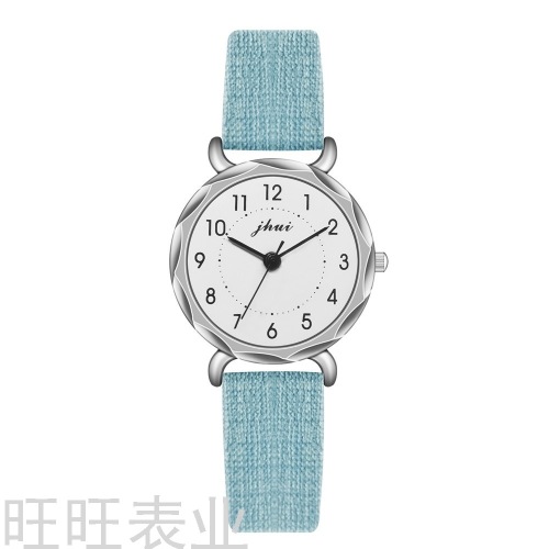 new thin belt women‘s watch thin belt small simple temperament student female quartz watch digital watch spot