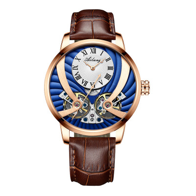 New Swiss AI Lang Genuine Double Tourbillon Watch Men's Mechanical Watch Automatic Hollow Men's Watch One Piece Dropshipping
