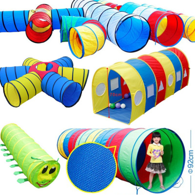 Baby Early Education Sensory Training Equipment Sunshine Tunnel Children's Toys a Facility for Children to Bore Crawling Tube Parent-Child Interaction Game House