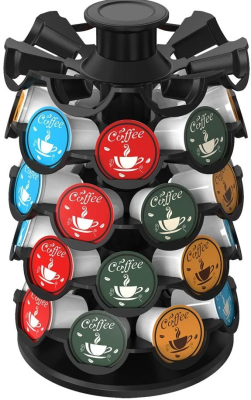 New Capsule Coffee Shelf 360 Degree Rotation