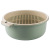 [Large Thickened Double-Layer Drain Basket] Vegetable Washing Storage Basket Household Plastic Fruit Washing Basket round Storage Basket