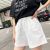 Cotton Linen Shorts Women's Summer 2021 New Loose Sports and Leisure High Waist Large Size A- line Linen Wide Leg Hong Kong Style Student