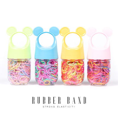Korean Style New Children's Disposable Rubber Band Female Hair-Binding Hair Ring Hair Rope Rubber Band Baby Strong Pull Constantly Does Not Hurt Hair