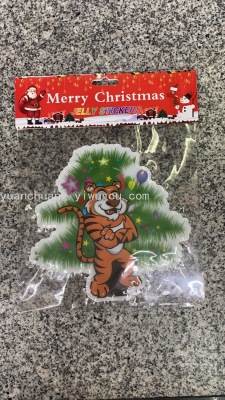 Christmas Glass Window Sticker Christmas Stickers Christmas Decoration Tiger