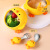 Children's Silicone Bowl Set Yellow Chicken Cartoon Baby Stainless Steel Eating Bowl Training Fork Spoon Complementary Food Training Tableware