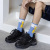 SocksSocks Men's Autumn Cotton Middle Tube Deodorant and Sweat-Absorbing Breathable Letters Men's Thin Stockings Trendy Letters Couple Athletic Socks