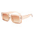 2021 Cross-Border Unisex Box Sunglasses Ins Fashionable Sunglasses Full-Frame UV-Proof Sunglasses