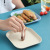 Creative Wheat Straw Dishware Household Dish Bone Dish Fruit Plate Student Tray Drop-Resistant Plate Wholesale
