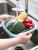 Douyin Online Influencer Refrigerator Fresh-Keeping Drain Basket Double Layer with Lid Household Vegetable Washing Fruit Crisper Fruit and Vegetable Storage Basket