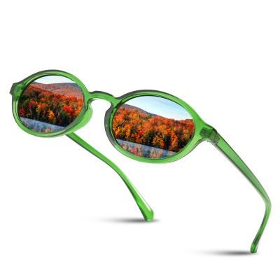 2021 New Small Frame Oval Sunglasses Men's and Women's Full Frame Sunglasses Retro Fashion Plastic Sunglasses Wholesale