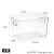 W16-A5 Large Transparent Storage Box Desktop Sundries Organizer Cosmetic Case Portable Stackable Storage Box