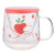 INS Style Glass Female Cute Creative Push Cup Korean Style Household with Cover Spoon Breakfast Cup Mug