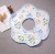 Ecological Cotton Flower Petals Bib Baby Drool Bib Waterproof Saliva Towel 360 Degrees Rotating Bib