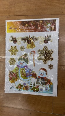 Christmas Stickers Christmas Glass Paster Christmas Window Stickers Static Sticker