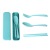 Children's Wheat Straw Tableware Chopstick and Spoon Fork Three-Piece Travel Portable Environmental Protection Tableware Set Wholesale