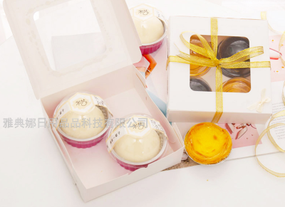 Snowflake Crisp Packaging Box Cake Nougat Cake Creative Yolk Pastry Box Gift Box Cookies Gift Box