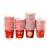 Wedding Disposable Festival Red Cup Toasting Cup Mini Size Red Paper Cup Wedding Cup Mini Tea Cup Wedding Thickening