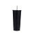 Tailless Cup with Straw Stainless Steel Straight Straw Cup Cup with Straw Portable Double-Layer Coffee Cup Office Gift Leisure Cup Customization
